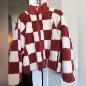 Checkered Red and White Jacket
